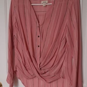 Blouse, pink, longsleeve